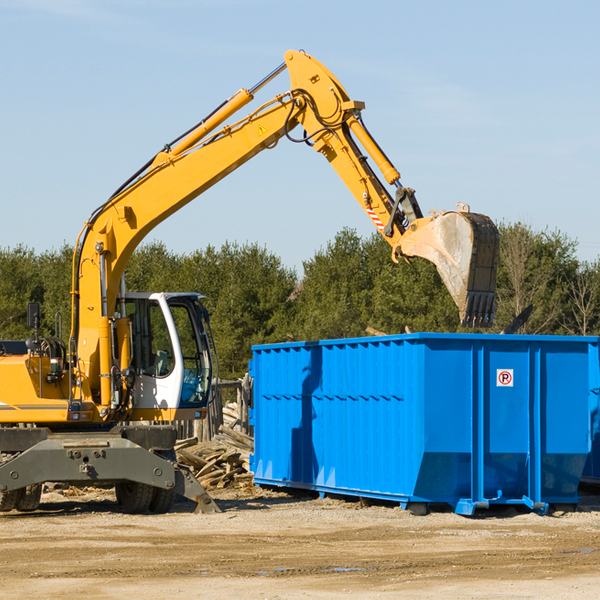 are there any restrictions on where a residential dumpster can be placed in North Bellport